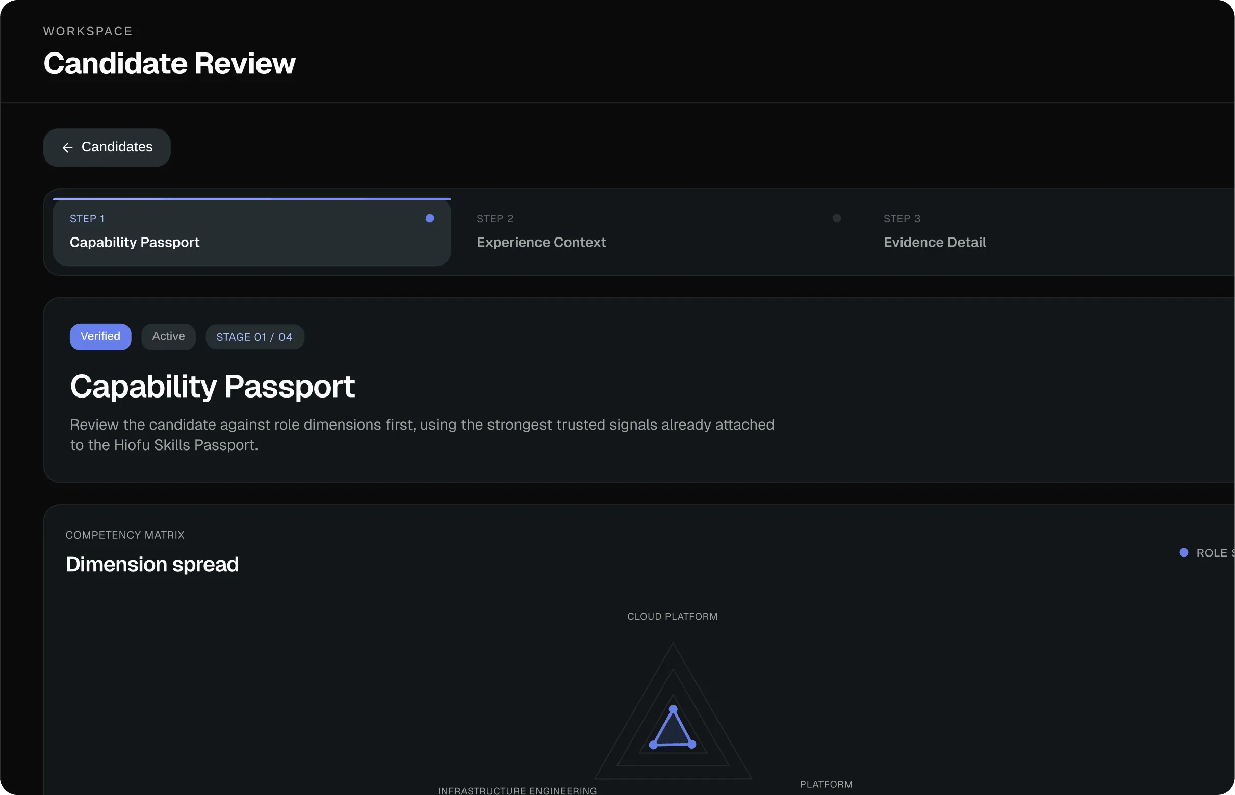 Passport builder interface